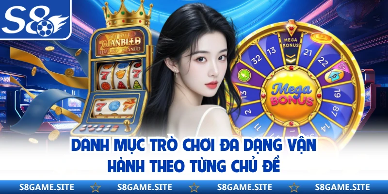 Danh mục trò chơi đa dạng vận hành theo từng chủ đề